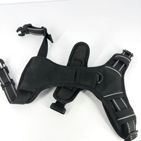 Rabbitgoo Dog Harness M Black Adjustable No Pull Reflective Vest Training Handle - Picture 4 of 4